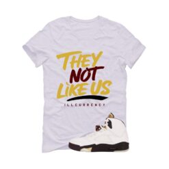 Jordan 5 Earth/Metallic Gold White T-Shirt (They not like us) DD9336-200