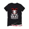 Jordan 11 Low Bred Black T-Shirt (GOAT 23) FV5104-006