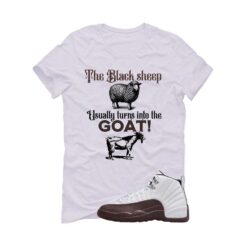 SoleFly x Air Jordan 12 Cafecito| White T-Shirt (the black sheep usually turns into the GOAT!) FZ5026-100