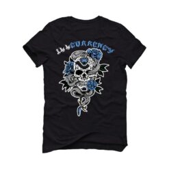 Jordan 1 "UNC Toe" Black T-Shirt (Snake skull rose) DZ5485-402
