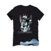 Air Foamposite One Psychic Blue Black T-Shirt (Graffiti Angel) HJ6014-400