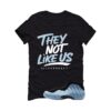 Air Foamposite One Psychic Blue Black T-Shirt (They not like us) HJ6014-400