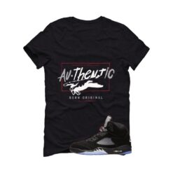 Jordan 5 Black Metallic Reimagined Black T-Shirt (Born Original) HF3975-001