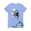 Jordan 1 High OG UNC Reimagined Carolina Blue T-Shirt (Iron Bull) DZ5485-402