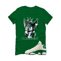 Jordan 13 GS Pine Green Pine Green T-Shirt (Graffiti Angel) HQ0780-103