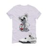 Jordan 4 White Cement White T-Shirt (Big Teddy) FV5029-100