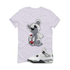 Jordan 4 White Cement White T-Shirt (Big Teddy) FV5029-100