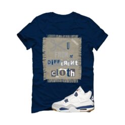 SB x Air Jordan 4 Navy Navy Blue T-Shirt (Cut from a different cloth) DR5415-100