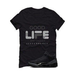 Jordan 3 Black Cat Black T-Shirt (Bad Choices) CT8532-001