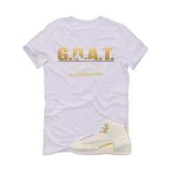 Jordan 12 WMNS Phantom White T-Shirt (GOAT STATUS) FD9101-007