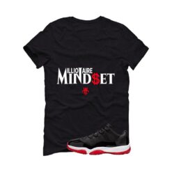 Jordan 11 Low Bred Black T-Shirt (Millionaire Mindset) FV5104-006