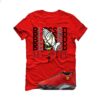 Jordan 14 Ferrari Red T-Shirt (Blessed not lucky) IF5015-600