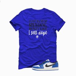 Jordan 1 Low OG Game Royal Royal Blue T-Shirt (Gotta Stop Spending Money) CZ0790-140