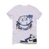 Jordan 1 Rare Air Deep Royal Blue White T-Shirt (Smile) DZ5485-100