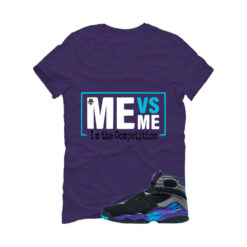 Jordan 8 OG Aqua Purple T-Shirt (Me Vs Me) 305381-006