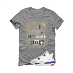 SB x Air Jordan 4 Navy Grey T-Shirt (Cut from a different cloth) DR5415-100
