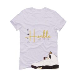 Jordan 5 Earth/Metallic Gold White T-Shirt (Stay Humble) DD9336-200