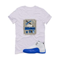 Jordan 12 Blueberry White T-Shirt (Cut from a different cloth) CT8013-140