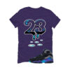 Jordan 8 OG Aqua Purple T-Shirt (23) 305381-006