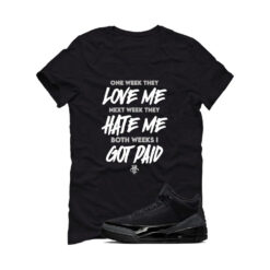 Jordan 3 Black Cat Black T-Shirt (Paid) CT8532-001