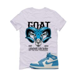 Jordan 1 High OG UNC Reimagined White T-Shirt (Goat) DZ5485-402