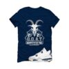 SB x Air Jordan 4 Navy Navy Blue T-Shirt (GOAT 23) DR5415-100
