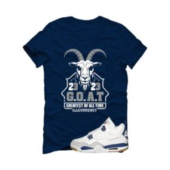 SB x Air Jordan 4 Navy Navy Blue T-Shirt (GOAT 23) DR5415-100