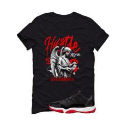Jordan 11 Low Bred Black T-Shirt (Hustle More) FV5104-006