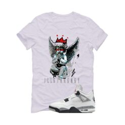 Jordan 4 White Cement White T-Shirt (Graffiti Angel) FV5029-100