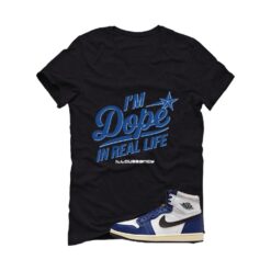Jordan 1 Rare Air Deep Royal Blue Black T-Shirt (DOPE) DZ5485-100