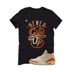 Jordan 3 WMNS Starfish Black T-Shirt (Never Give Up) IH7694-200
