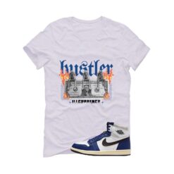 Jordan 1 Rare Air Deep Royal Blue White T-Shirt (See No Evil Hustler) DZ5485-100