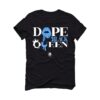 Jordan 1 "UNC Toe" Black T-Shirt (Dope Black Queen) DZ5485-402