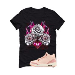 Jordan 3 Valentine’s Day Black T-Shirt (Silver Rose) HJ0178-600