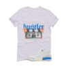 Jordan 3 Lucky Shorts White T-Shirt (See No Evil Hustler) CT8532-101