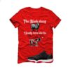 Jordan 11 Low Bred Red T-Shirt (the black sheep usually turns into the GOAT!) FV5104-006