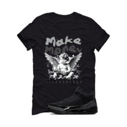 Jordan 3 Black Cat Black T-Shirt (Make Money) CT8532-001