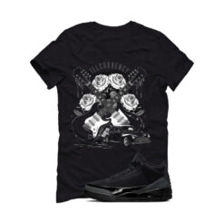 Jordan 3 Black Cat Black T-Shirt (Vintage Rock) CT8532-001