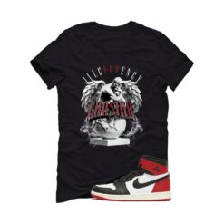 Jordan 1 High OG Black Toe Reimagined Black T-Shirt (Chasing Dreams) DZ5485-106