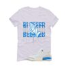 Jordan 3 Lucky Shorts White T-Shirt (Blessed not lucky) CT8532-101