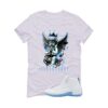 Jordan 12 Melo White T-Shirt (Graffiti Angel) CT8013-112