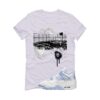 Jordan 4 WMNS Forget Me Not White T-Shirt (B Court) HV0823-100