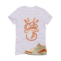 Jordan 3 WMNS Starfish White T-Shirt (Never Give Up) IH7694-200