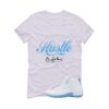 Jordan 12 Melo White T-Shirt (Hustle By Any Means) CT8013-112