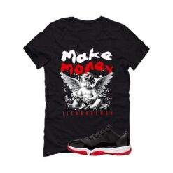 Jordan 11 Low Bred Black T-Shirt (Make Money) FV5104-006