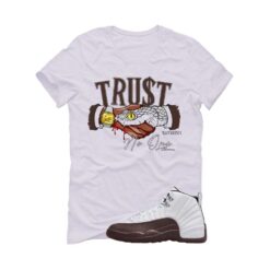 SoleFly x Air Jordan 12 Cafecito| White T-Shirt (Trust No One) FZ5026-100