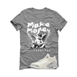 Jordan 3 WMNS Sail Grey T-Shirt (Make Money) CK9246-100