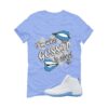 Jordan 12 Melo Carolina Blue T-Shirt (Gossip) CT8013-112