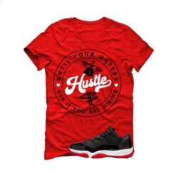 Jordan 11 Low Bred Red T-Shirt (Haters Catch Up) FV5104-006