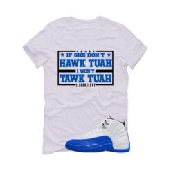 Jordan 12 Blueberry White T-Shirt (Hawk Tuah) CT8013-140